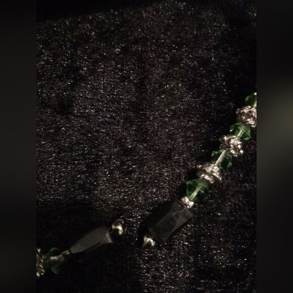 Versatile Magnetic Hematite & Silver Beaded Wrap Necklace - Picture 4 of 9